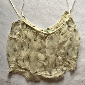 Urban Outfitters Sheer Crop Top